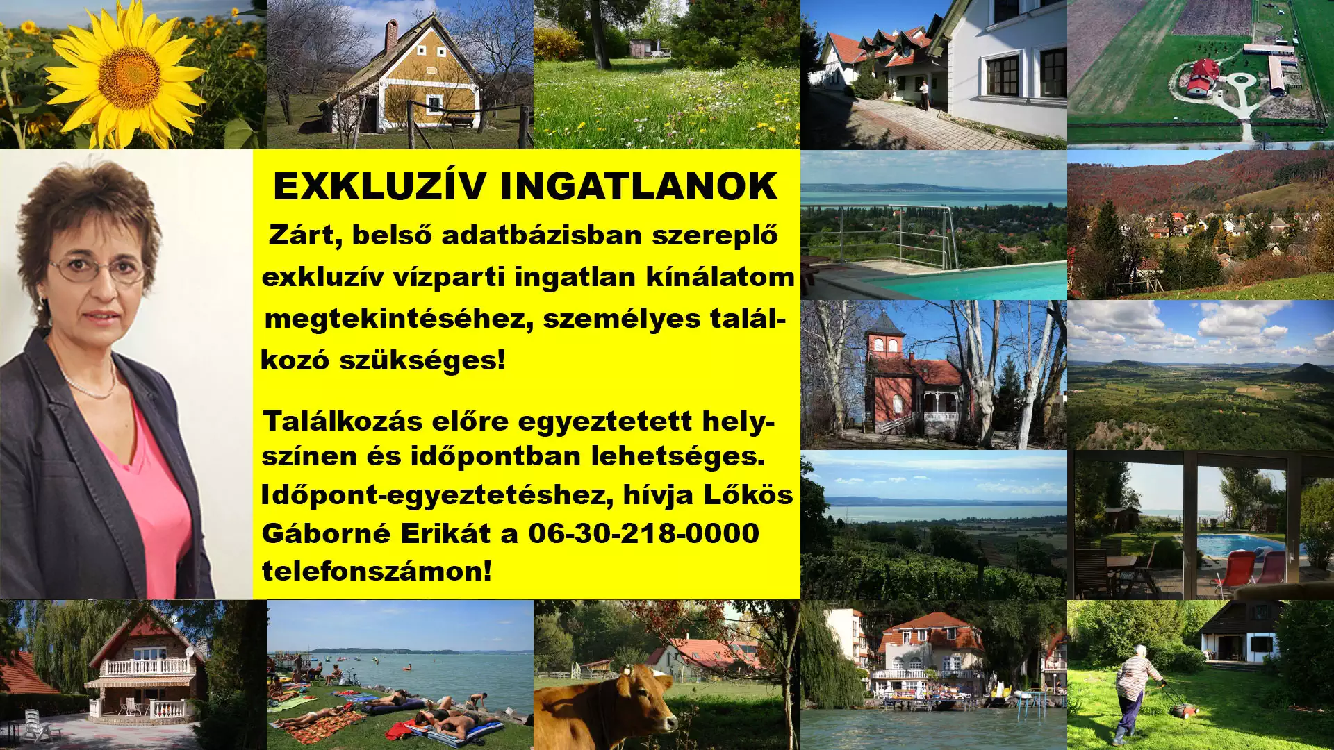 Zárt, belső adatbázisban szereplő, exkluzív vízparti ingatlanok