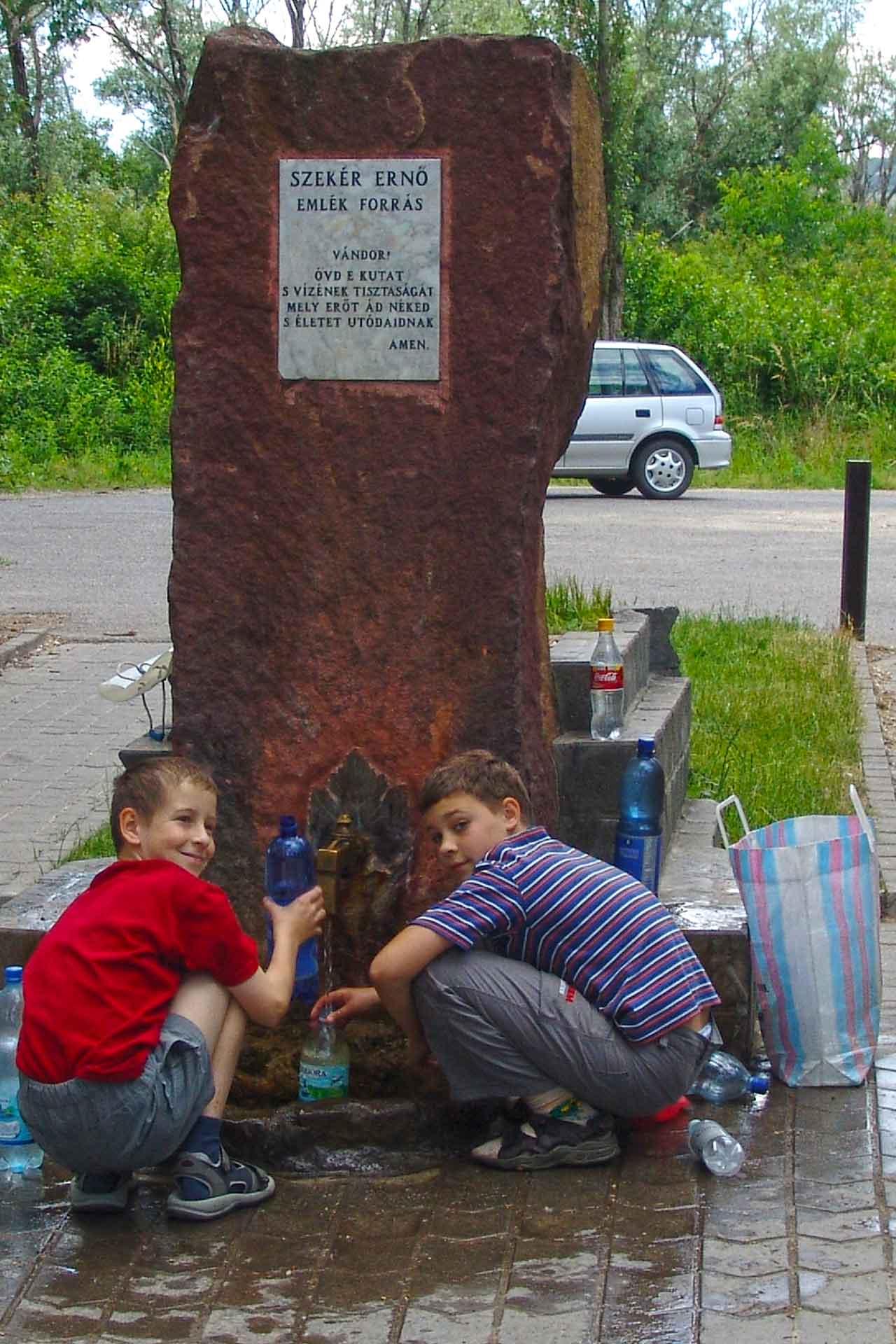 Balatonfüred, az egyik füredi ásványvíz forrással.