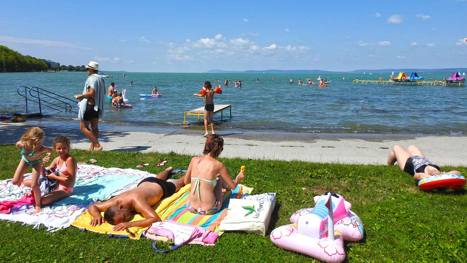 Balatonföldvár Kvassay-sétány, strand.