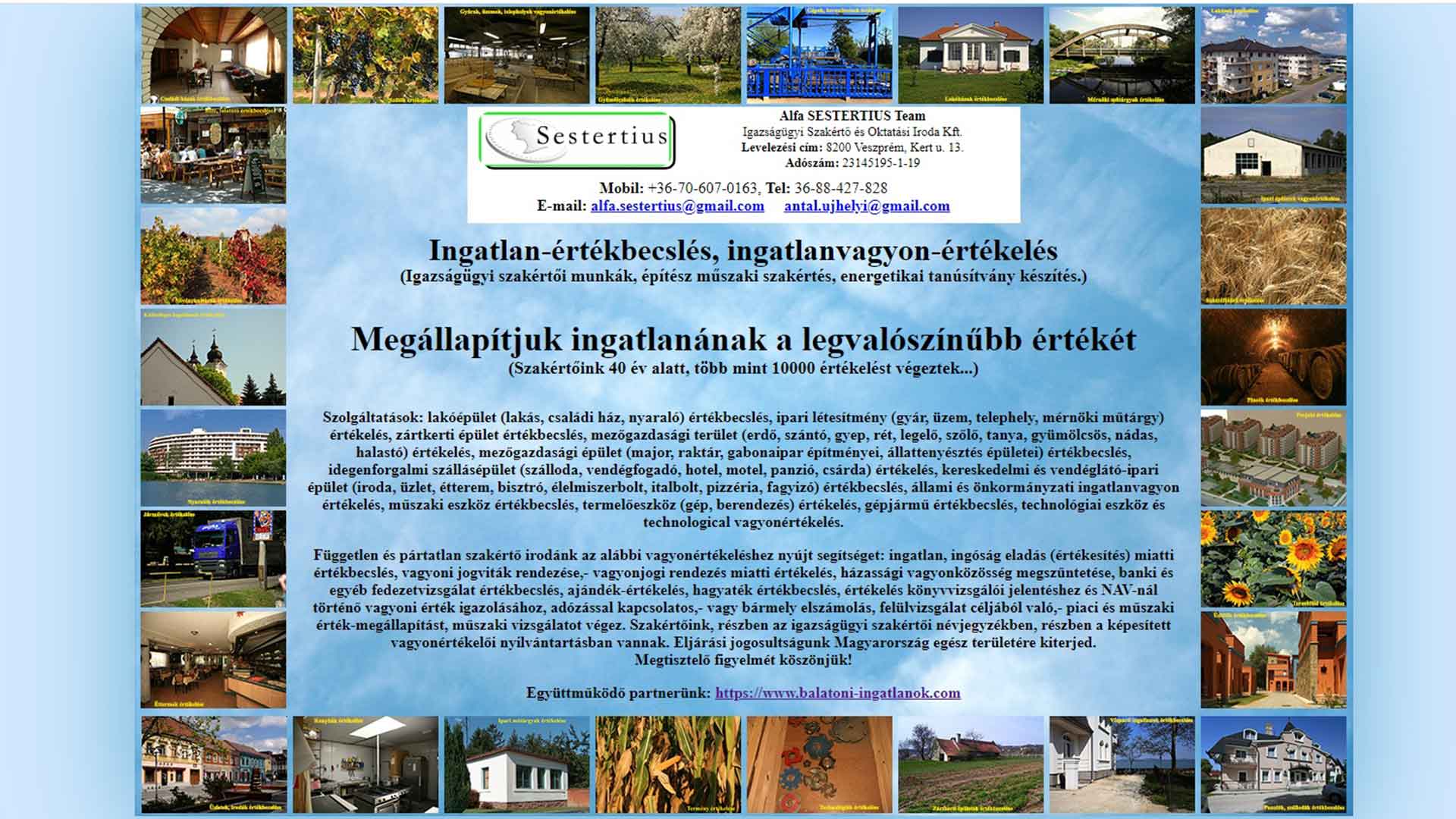 Ingatlanforgalmi értékbecslés, ingatlanvagyon értékelés a Balaton partján