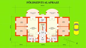 A földszint kb. 114,47 m2 alapterületű A földszint kb. 114,47 m2 alapterületű