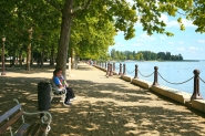 Balatonfüred, Tagore-sétány árnyas fái.